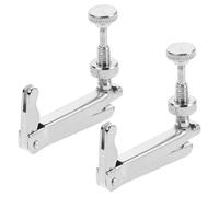 Garneck Cello Fine Tuners with Easy and String Tightening 2pcs Stainless Steel Silver Universal 3/4-4/4 Size, Essential Accessories for Precise Tuning and Practice