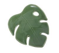Garneck Ceramic Leaf Trinket Dish Jewelry Storage Tray with Elegant Monstera Design Large Capacity Organizer for Rings Earrings Necklaces Decorative Vanity Plate for Birthday Holiday