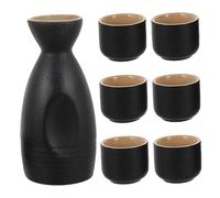 Garneck Ceramic Sake Serving Japanese Style Delicate Sake Cup and Pot for Cooking Japanese Food Gifts