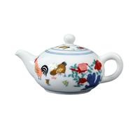 Garneck Ceramic Teapot Household White Ceramic Teapot 230ml Hand-Painted Porcelain Teakettle for Tea Shop and Home Brewing