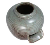 Garneck Ceramic Waterfall Fountain Jar for Indoor and Garden Use Elegant Circulating Water Feature for Fish Tanks Ponds and Tabletop Decor with Smooth Flow Design