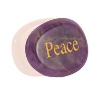 Garneck Chakra Healing Crystals with Engraved Inspirational Words Unique Palm Stones for Meditation Spiritual Growth and Personal Style for Men Women