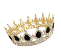 Garneck Charming Crystal Drop Diamond Crown for Bride Wedding Hair Decoration Rhinestone Headgear for Prom Queen