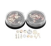 Garneck Charms Nail Jewelry Decoration Alloy Gear 2pcs Steampunk Punk Nail with Rivets Versatile Use and Retro European Style Accessory for Manicure and Special Events