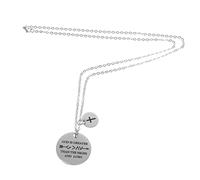Garneck Chic Stainless Steel Necklace Pendant Jewelry for Graduation Meaningful Souvenir for Friends Sisters Daughters and Bridesmaids Durable Design for Special Occasions