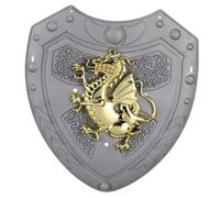 Garneck Children's Silver Dragon-shaped Shield Toy Kids Cosplay Shield Stage Prop for Party Performance Pretend Play One Size