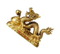 Garneck Chinese Year Dragon Car Ornament Resin Figurine Lucky Mascot Decor for Home Office Restaurant Power Strength Fortune Symbol