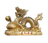 Garneck Chinese Year Dragon Figurine Resin Ornament for Car Dashboard Decor Dragon Statue for Office Living Desktop Wealth and Prosperity Symbol