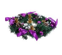 Garneck Christmas Advent Wreath Ring Candle Holder Sturdy Stand for Holiday Tabletop Centerpiece Decoration Elegant Design for Festive Home Decor