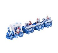 Garneck Christmas Snowman Train Ornament Xmas Train for Holiday Decor Christmas Tree Decoration Premium Wood Material for Use