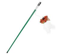 Garneck Christmas Themed Cat Teaser Wand Interactive Pet Teasing Stick Lightweight Portable Cat for Indoor Play Stimulates Scratching Fun Festive Design
