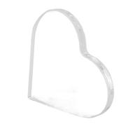 Garneck Clear Acrylic Heart Ornament DIY Blank Writing Board for Art Projects Home Decoration and Personal Birthdays Valentine Day and Memorials