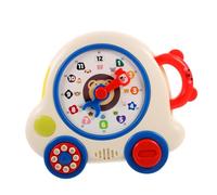 Garneck Clock Learning Interactive Educational Teaching Clock Cognition Plaything for Cognitive Skill Development Volume Control for Independent Play