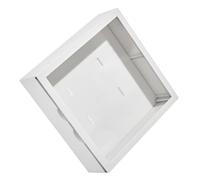 Garneck Coffee Photo Frame Wall Hanging Storage Box for, DIY Display Cabinet for Mini Figures, White Collectible Storage Case Suitable for Home Décor