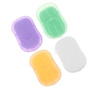 Garneck Convenient Travel Soap Sheets of Soap Slices Milk Lemon Scents Portable Hand Wash for Travel Use Safe Material