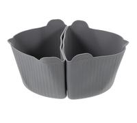 Garneck Cooker Divider Insert Withstands Extreme Temperatures Silicone Multi-function with 2 Parts, Reduces Cooking Time and Suitable for Slow Cooker and Daily Use Cooking Supply