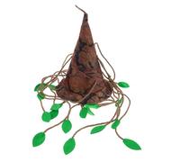 Garneck Cosplay Tree Leaves Hat Interactive Halloween Prop for Fun Performances Unique Design with Vivid Colors for Parties and Stage Acts