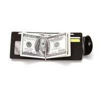 Garneck Creative Card Holder Men's Wallet Small Leather Business Clutch for Drivers License Pocket Clip