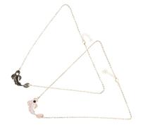 Garneck Creative Tai Chi Koi Fish Necklaces for Couples and Friends Matching Alloy Pendants in Black White Versatile Fashion Jewelry Wife From Husband