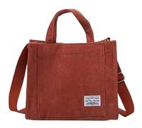 Garneck Crossbody Shoulder Bag Brown Oxford Cloth for Everyday Use