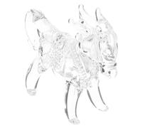Garneck Crystal Horse Statue High Gloss Finish Motivational Sculpture for Home Office Decor Symbolizing Luck Perseverance and Positive Energy Study Business Spaces