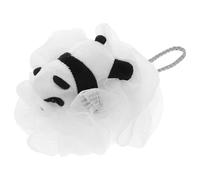 Garneck Cute Panda Shape Bath Sponge Loofah Soft Mesh Shower Pouf Body Scrubber for Gentle Exfoliation and Bathing