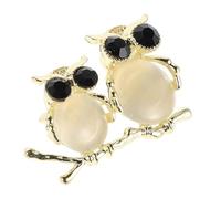 Garneck Cute Rhinestone Owl Brooch Pin for Women Charming Cartoon Animal Jewelry for Friends Durable and Beautiful Accessory for Weddings and Special Occasions