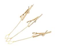 Garneck Decorative Tie Clip for Men Copper Necktie Clips with Violin Guitar Charms Stylish Pins for Weddings Parties Concerts and Business Events