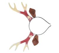 Garneck Deer Antlers Headband with Lifelike Ears Brown Reindeer Antlers Hair Accessories for Christmas Halloween and Party Cosplay Comfortable Fit Charming Forest Look
