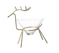 Garneck Deer Shape Iron Art Cocktail Cup Creative Juice Glass for Bar Cafe Modern Decorative Wine Glass Suitable for Mixed Drinks Beer Iced Tea Lemonade Party Use