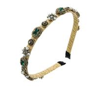 Garneck Delicate Baroque Pearl Flower Hairband with Rhinestone Inlaid Alloy Design Comfortable Headband for Brides and Bridesmaids Suitable for Important Moments and Occasions
