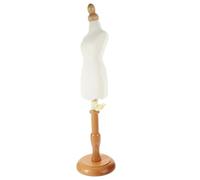 Garneck Desktop Standing Clothing Cropped Mannequin Small DIY Tailors Dummy Dressmaking Manikin Model for Female Fashion Design and Display