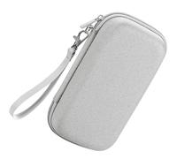 Garneck Digital Accessory Organizer Pouch Electronics Accessories Carrying Case Travel Cord Organizer with Lanyard Eva Material Light Grey Proper Capacity Design Can Be Held by Hands