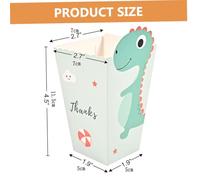 Garneck Dinosaur Popcorn Boxes Assorted Colours 24pcs Made Cardboard for Party Treats for Movie Night and Birthday Celebrations