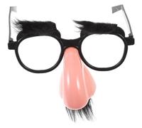 Garneck Disguised Glasses with Nose: Funny Nose Glasses Halloween Costume Party Eye Glasse Nose Glasses with Mustache Disguise Silly Halloween Costume Eyewear Slinky Eyeglasses for Party Props