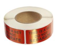 Garneck Do Not Separate Warning Sticker Adhesive Label, Self-Adhesive Coated Paper, 25.4x50.8mm, 500 Sheets, Red, for Packing and Factory