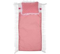 Garneck Doll Bedding Set for Dolls - Includes Reversible Blankets and Accessories - for Beds Cradles and Prams Ideal Pram Bedding for
