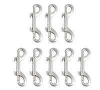 Garneck Double Ended Trigger Hook Snap Clips and Easy-Open Thumb Lever 8pcs Heavy Duty Metal Clips with Anti-Rust Finish for Secure Outdoor and Industrial Use