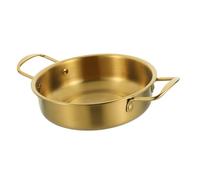 Garneck Double Handle Stainless Steel Hot Pot Pan Nonstick Surface Cooking Pot for Seafood Stir Fry Easy to Clean Versatile Kitchen Wok for Family Meals