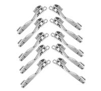 Garneck Double-Layer Locking Zipper Pulls Metal Zipper Heads 5 Pairs Heavy Duty Replacement, Wear-Resistant Zinc Alloy Explosion Proof for and Luggage Backpacks
