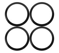 Garneck Drum Kit Silencer Noise Control Mute Circles for Practicing Drum Kits Easy to Use 4pcs Made of Polyacid Film in Black