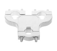 Garneck Drum Mounting Hardware Triple-jaw Metal Clamp Adjustable Drum Holder for Jazz Drummers Sturdy Design