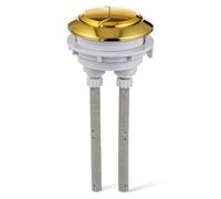 Garneck Dual Flush Toilet Button Round Replacement Push Button with Adjustable Long Rod for Universal Toilet Water Tank Repair