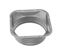 Garneck Duct Connector Flange 6 Inch Square Round Metal Duct Transition Adapter with Space Saving Structure and Versatile Compatibility for Renovations and Complex HVAC Setups