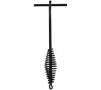 Garneck Dutch Oven Lid Lifter with Spiral Bail Handle 26cm Cast Iron Campfire Pot Hook for Camping Stove and BBQ Cookware Safe Lid Removal Tool