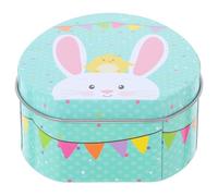 Garneck Easter Egg Tinplate Storage Box for Chocolate and Treats with Sturdy Tinplate Material and Adorable Prints, for Holiday Party and Celebrations Storage
