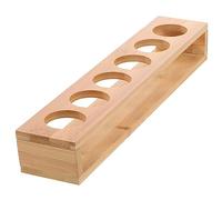 Garneck Easy-clean Wooden Shot Glass Holder Wine Cup Tray Compact Organizer for Home