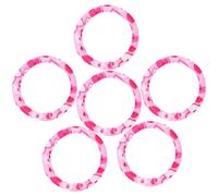 Garneck Elastic Hair Ties Comfortable to Touch 6pcs and Soft Fabric Hair Rope Sturdy and Not Easy to Fade or Break for Women and Ponytails