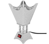 Garneck Electric Bukhoor Burner with Arabian Style Vintage Design, Iron Material, Silver Finish, Desktop Decorative Incense Burner for Home and Office Use