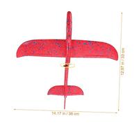 Garneck Electric Foam Flying Aircraft with Glowing Lights Easy Assembly Educational Plaything for Safe and Lightweight Aeroplane Model for Outdoor Activities Red Bird Design